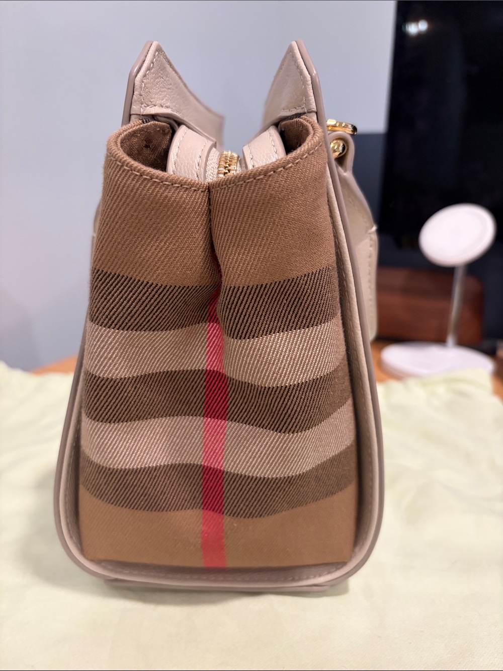 Burberry Banwell Mini Tote Bag - Limestone - Picture 6 of 13